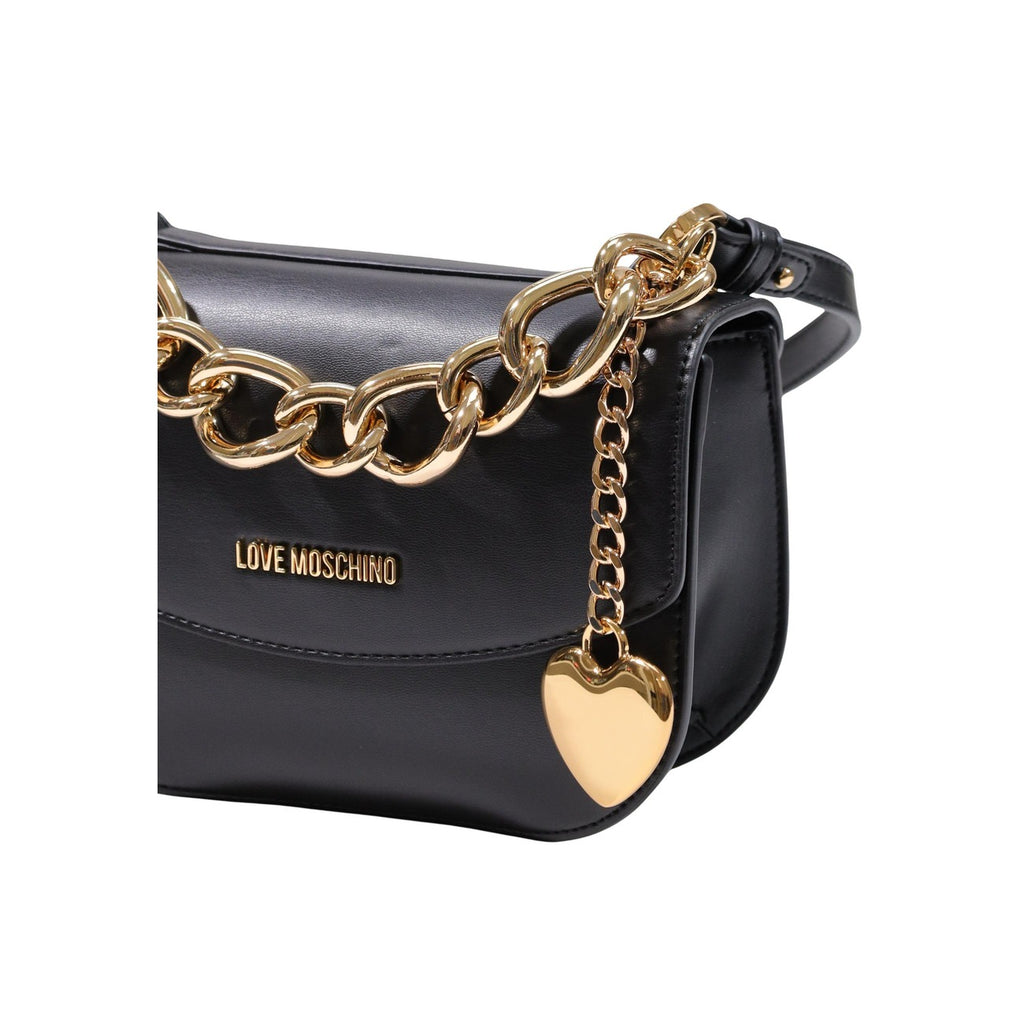 Love Moschino — Sac bandoulière noir 20 × 15 × 6 cm femme — vue 4