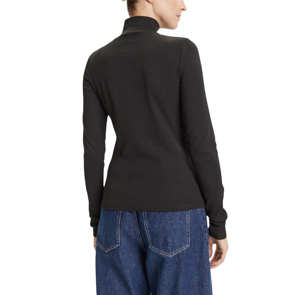 Calvin Klein Jeans — Pull col montant noir femme — vue 3