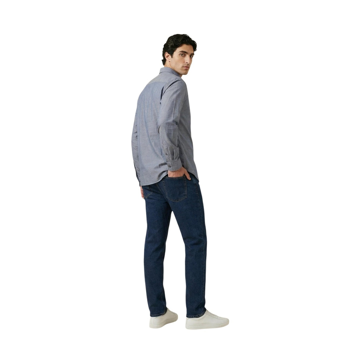 Armani Exchange — Chemise bleue homme — vue 2