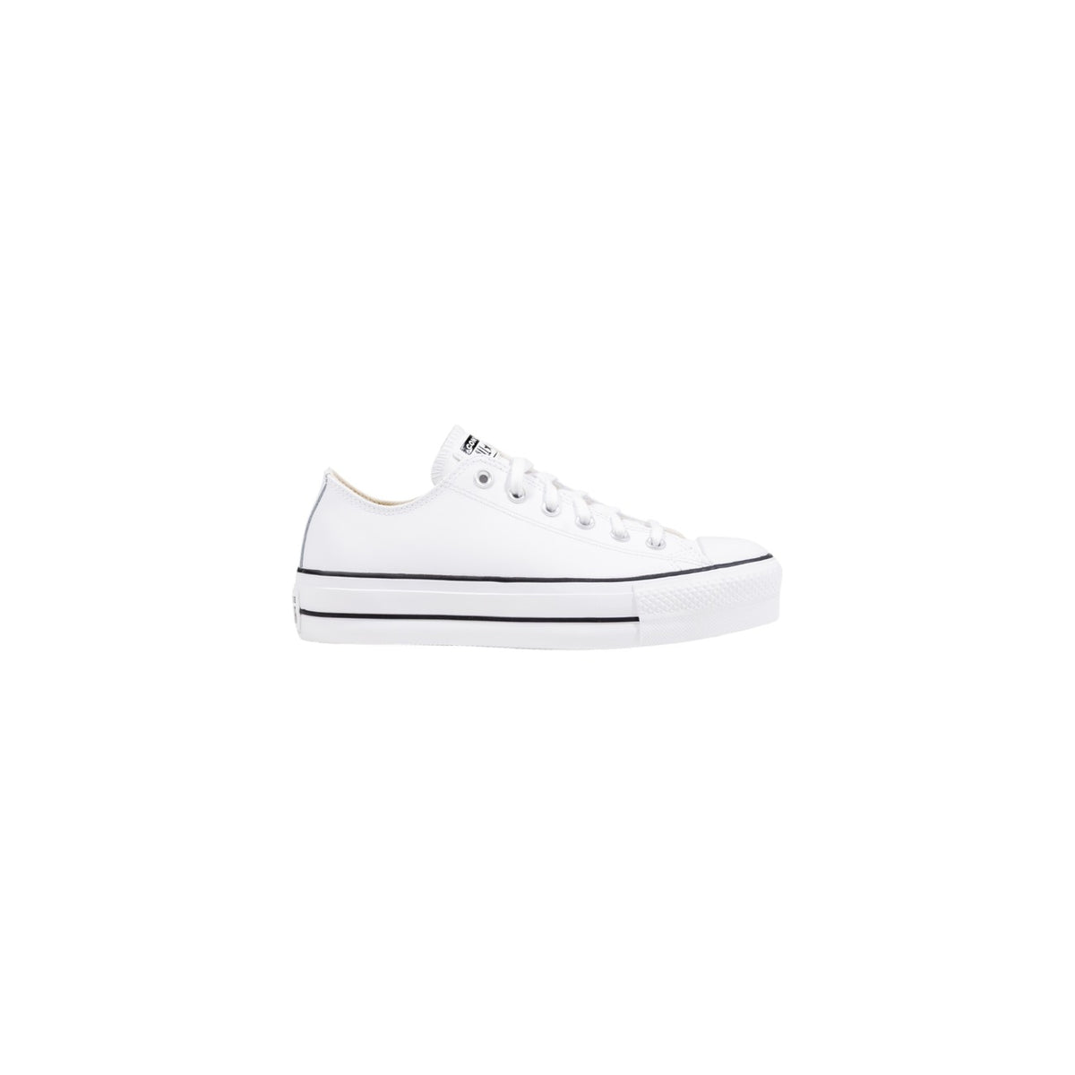 Converse — Baskets réf. CHUCK TAYLOR ALL STAR PLATFORM CLEAN LEATHER blanc femme
