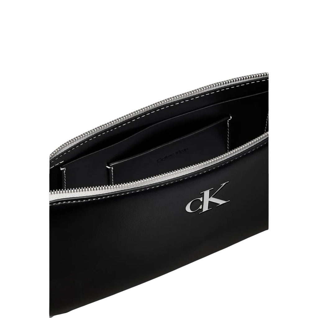 Calvin Klein — Sac noir réf. CONTRAST CK CONVERTIBLE POUCH femme — vue 3