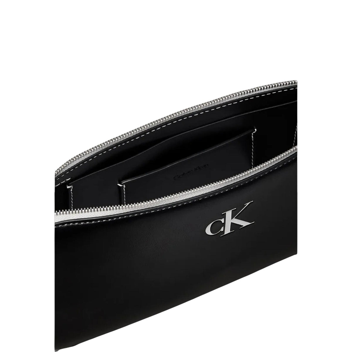 Calvin Klein — Sac noir réf. CONTRAST CK CONVERTIBLE POUCH femme — vue 3