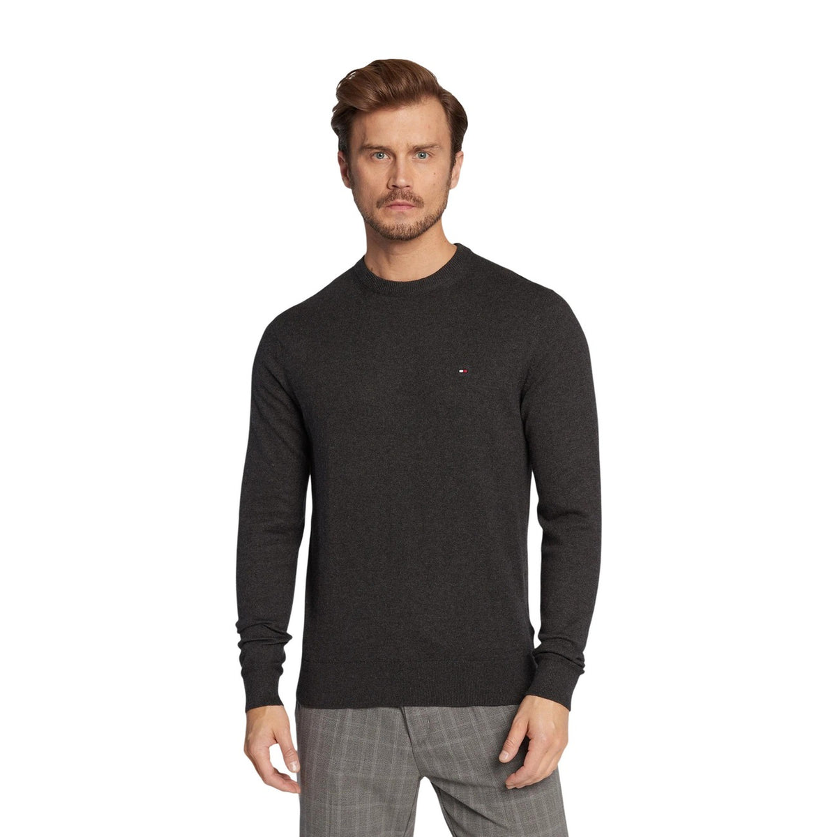 Tommy Hilfiger — Pull coton-cachemire Pima homme — vue 9