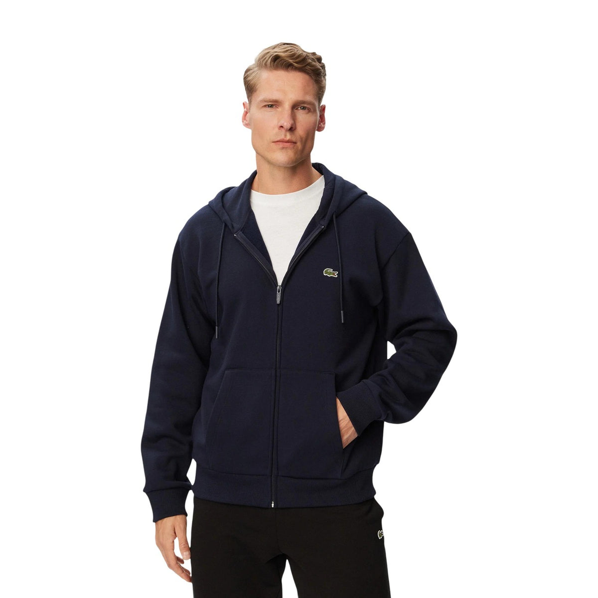 Lacoste — Sweats premium homme — Bleu — hoodie