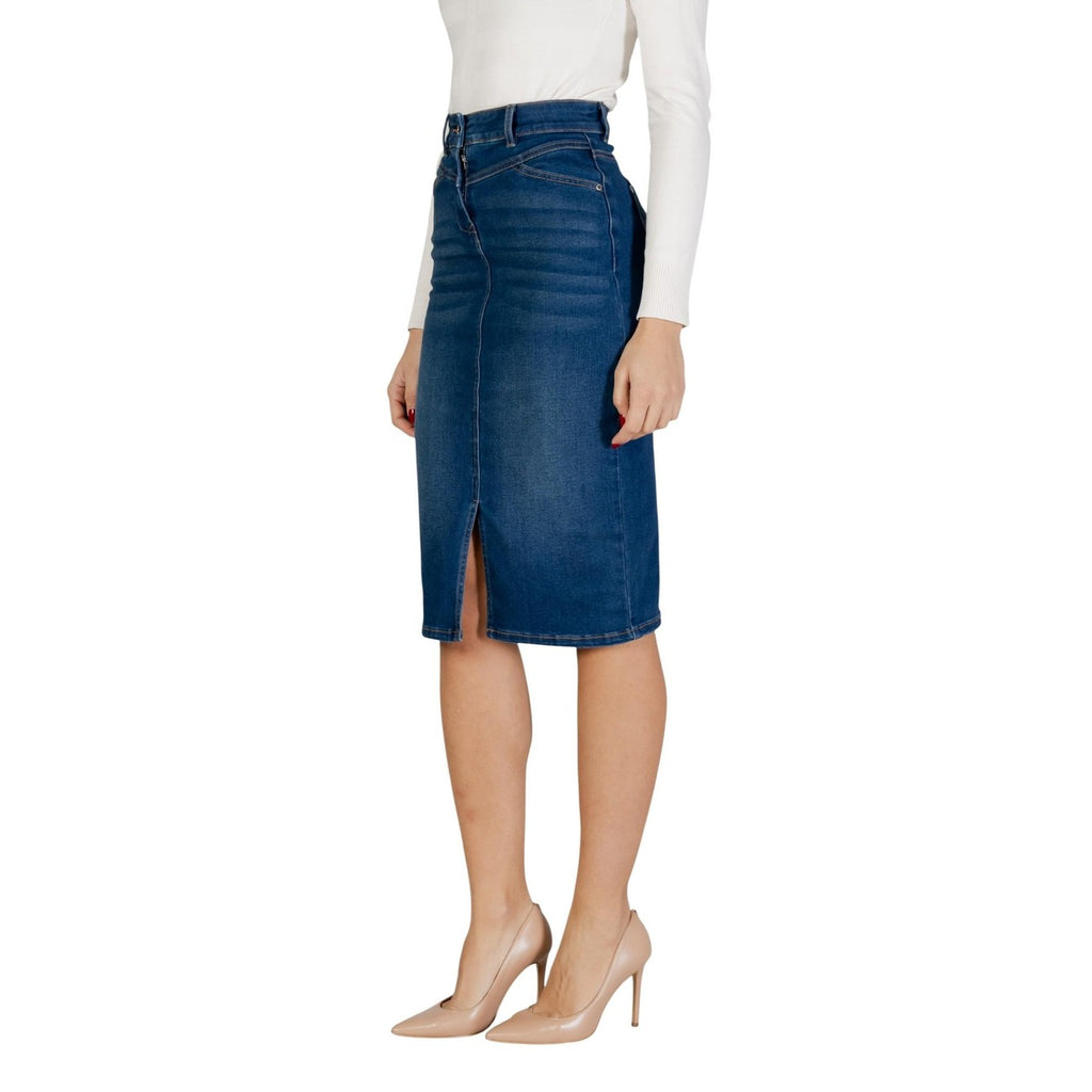 Morgan — Women's blue skirt — view 3