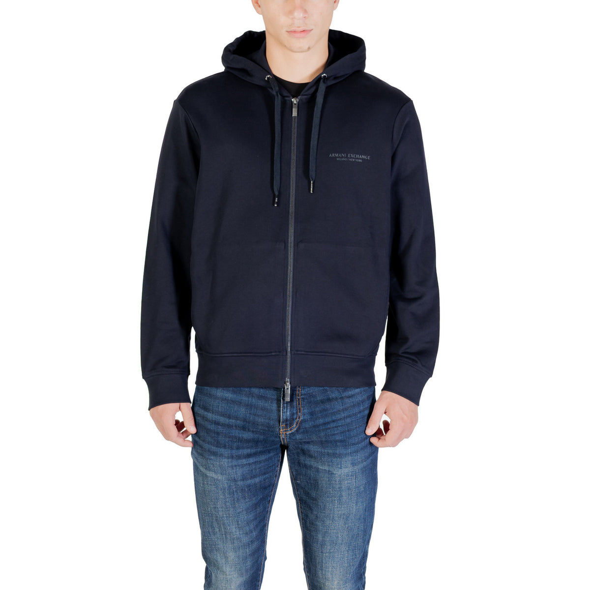 Armani Exchange — Sweat en coton bleu XM001293 homme
