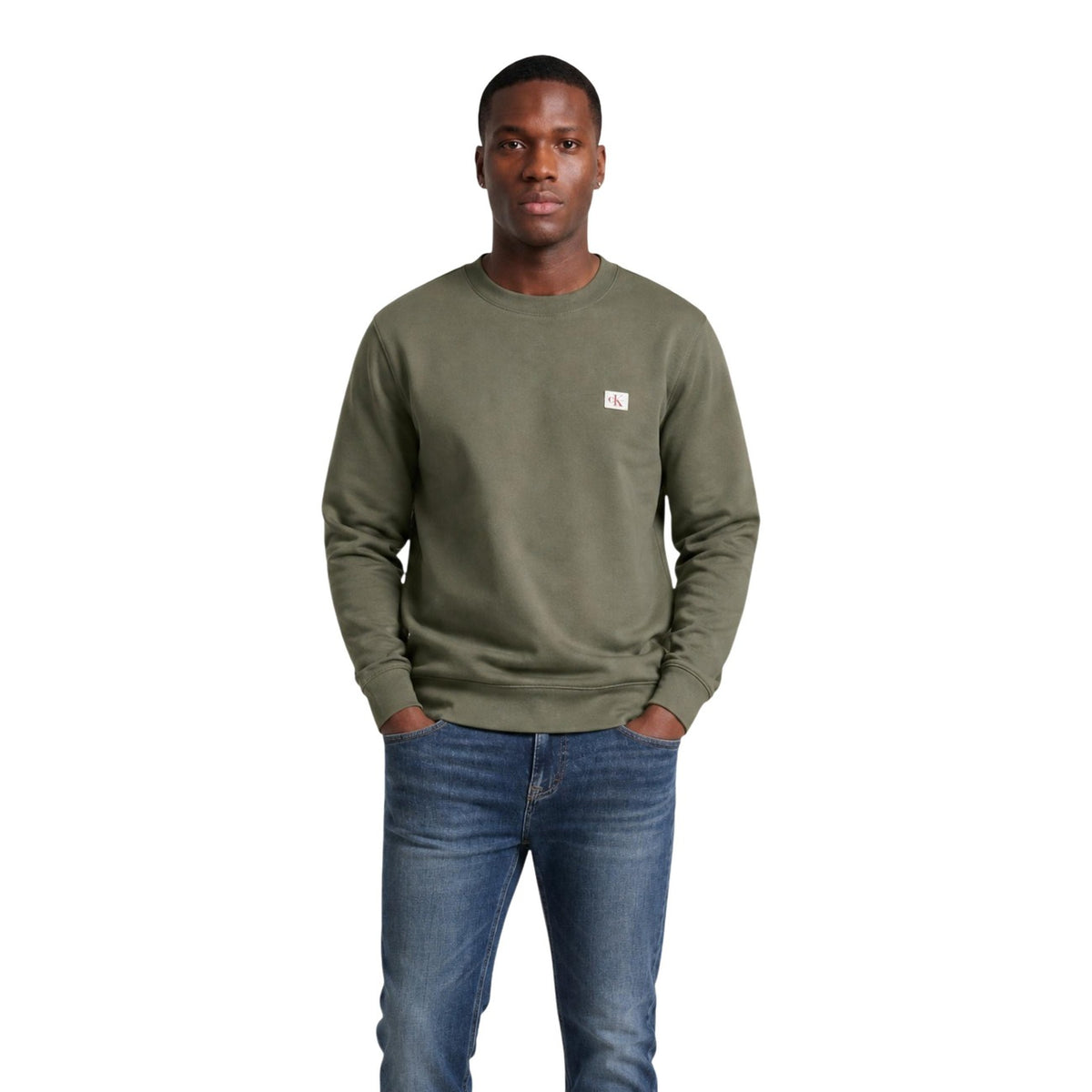 Calvin Klein Jeans — Men’s green sweatshirt