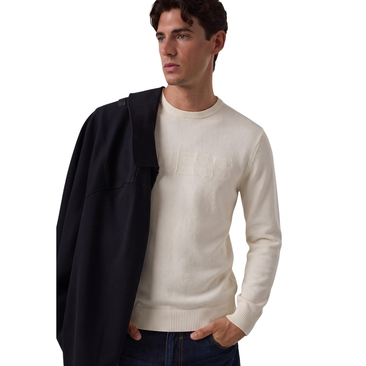 Guess — Pull Noburo Cn Logo Rever homme