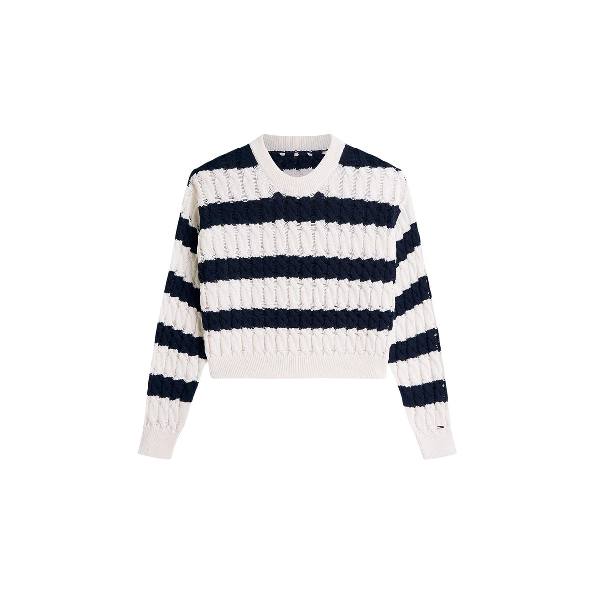 Tommy Jeans — Blauwe trui van biokatoen voor dames — afbeelding 5