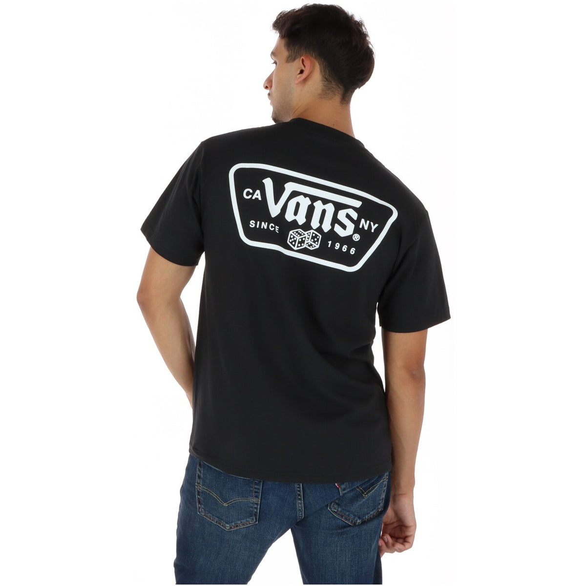 Vans — T-shirt VN000WU8BLK1 black men — view 2