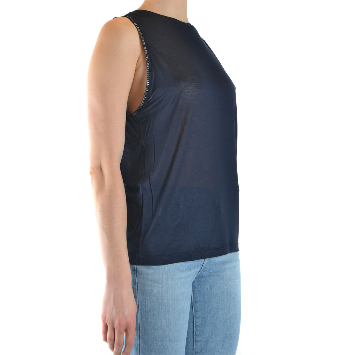 Dondup — Tank top ref. V_20775 blue woman — view 2