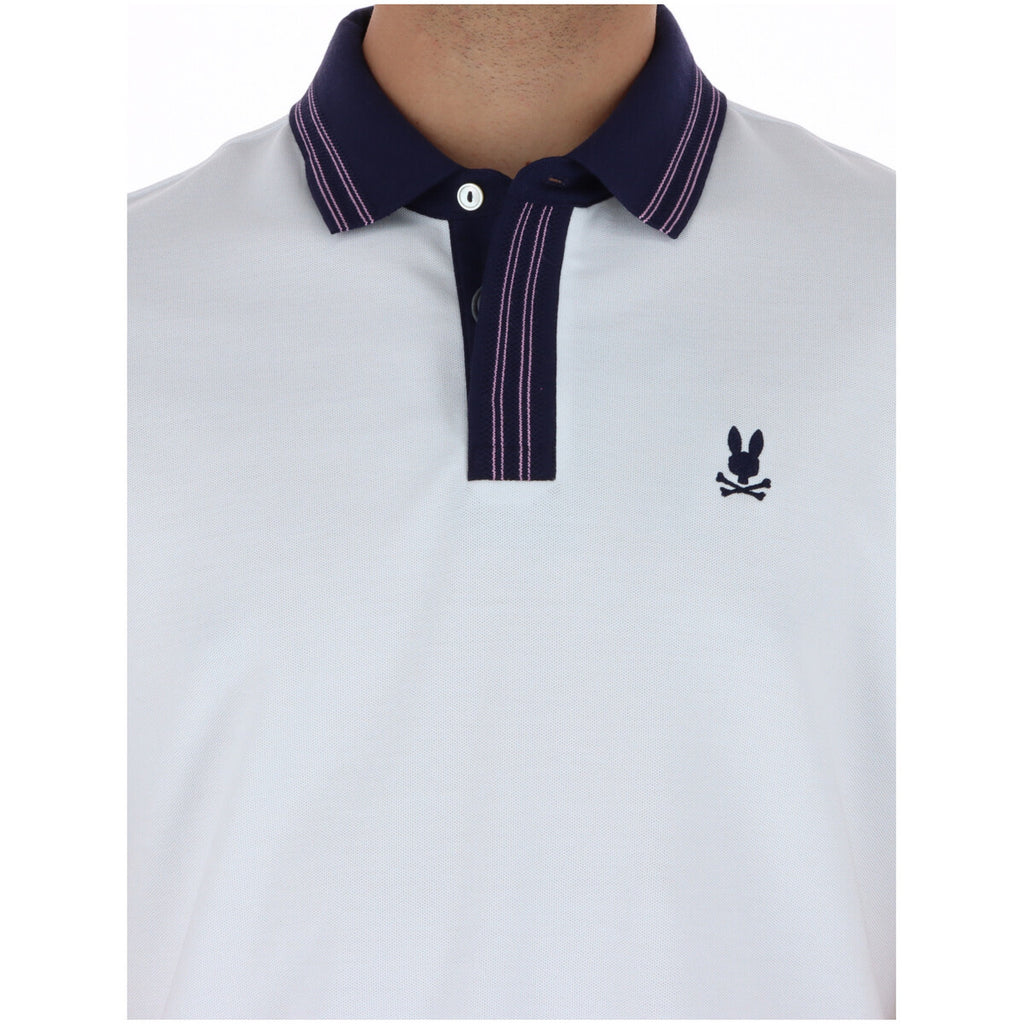 Psycho Bunny — Polo MT0100122 blanc homme — vue 4
