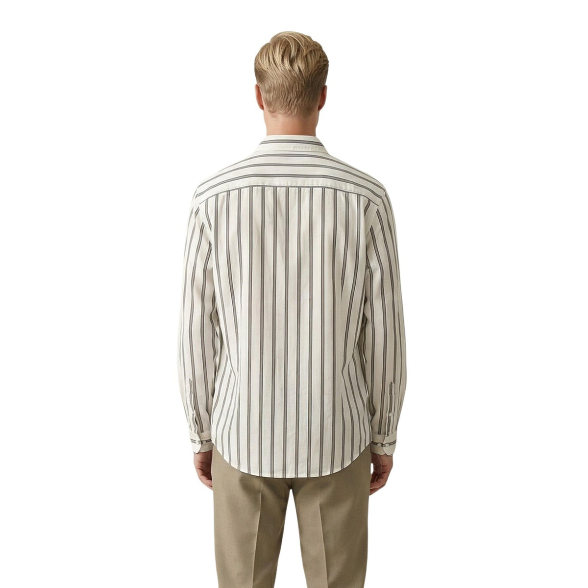 Gianni Lupo — Chemise blanc homme — vue 3