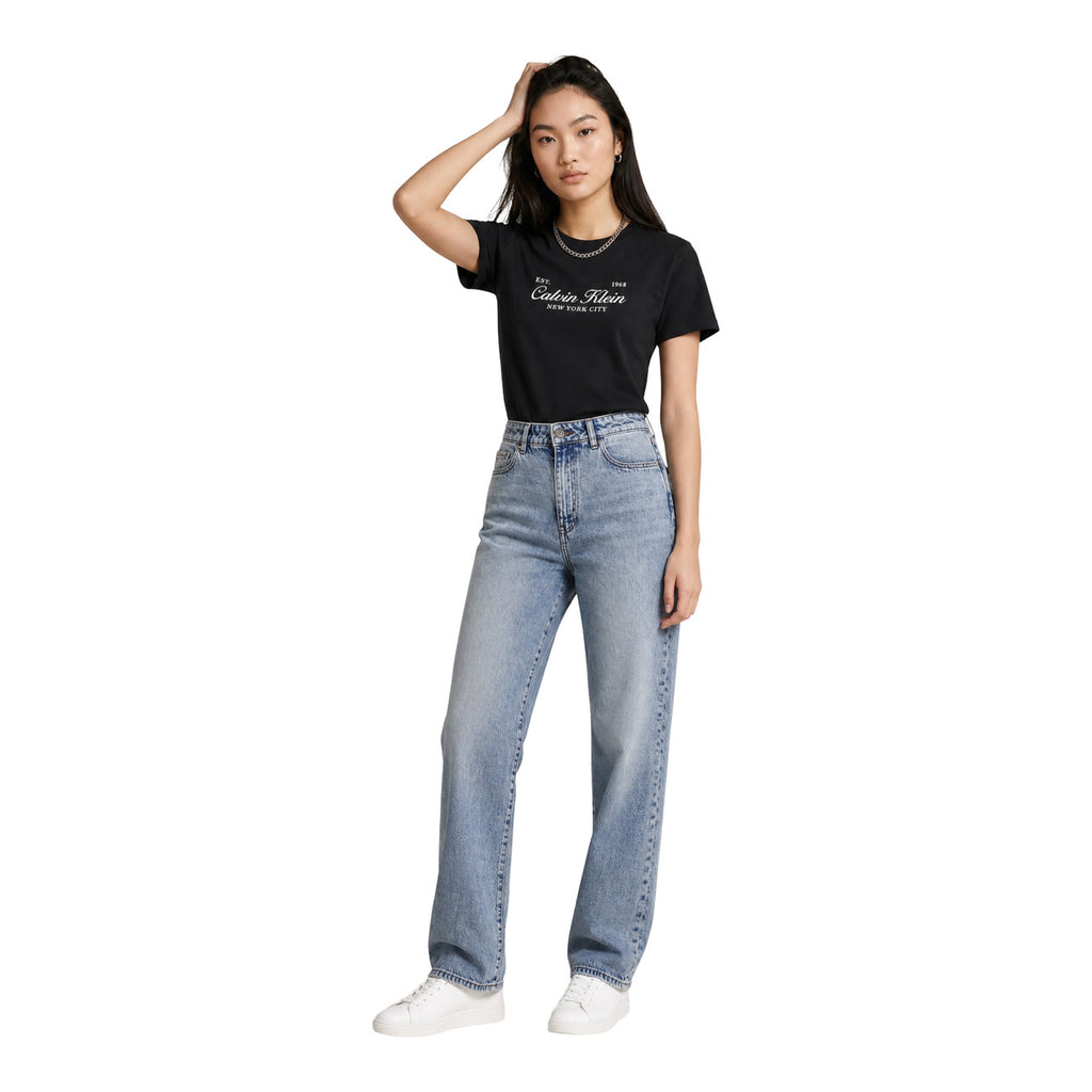 Calvin Klein Jeans — Women’s black printed t-shirt — view 5