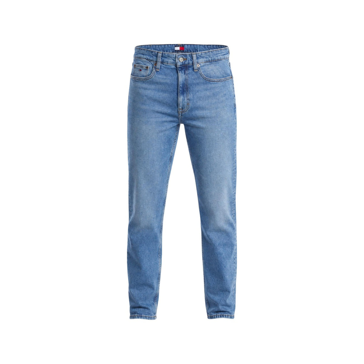 Tommy Jeans — Jean bleu en coton stretch avec poches homme — vue 2