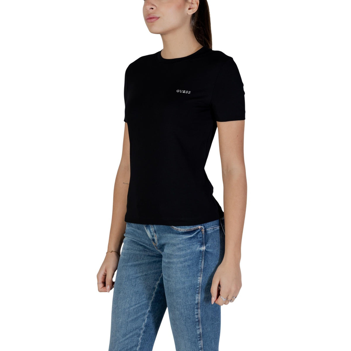 Guess Active – T-Shirt V6RI07 J1314 Damen schwarz — Ansicht 4
