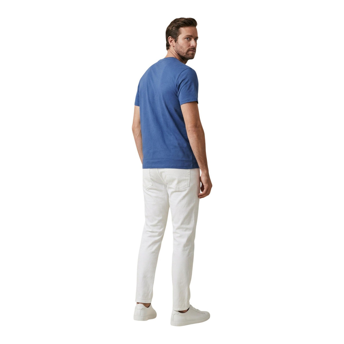 Calvin Klein Jeans — Pantalon LV04RF751G blanc stretch homme — vue 4