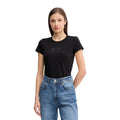 Armani Exchange — T-shirt stretch noir femme