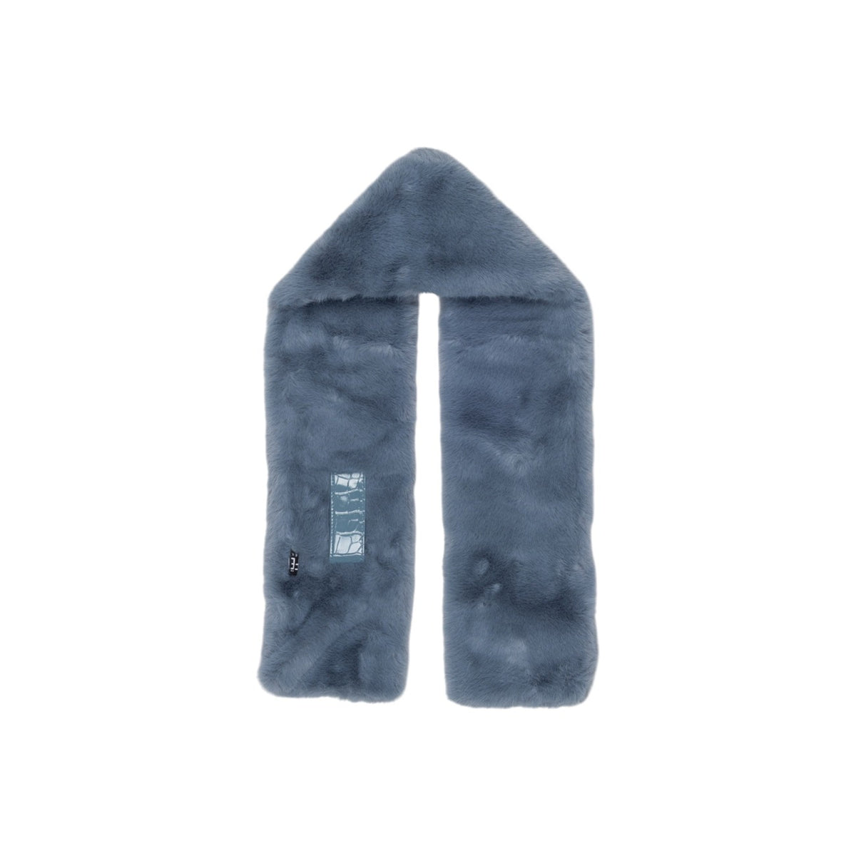Ayfee — Écharpe en fausse fourrure bleu clair femme — vue 2