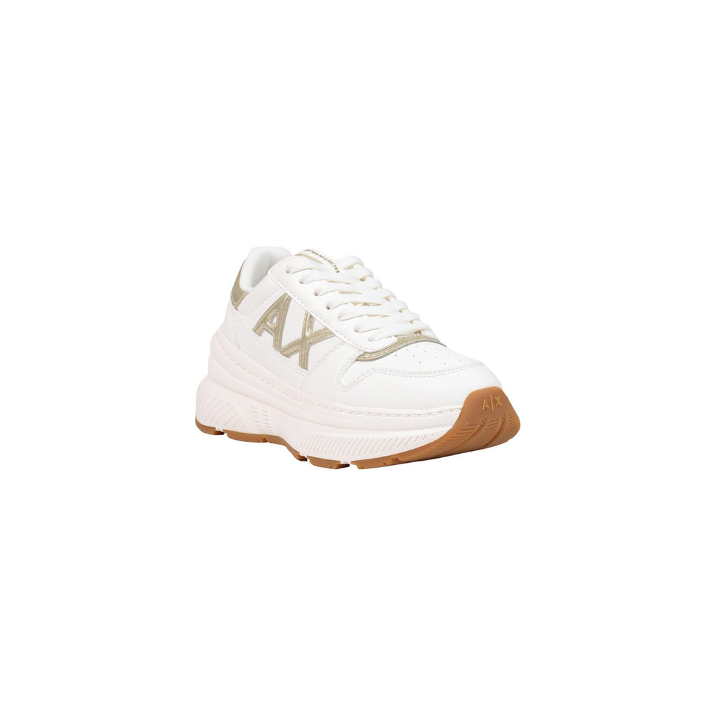 Armani Exchange — Baskets logo AX blanches femme — vue 2