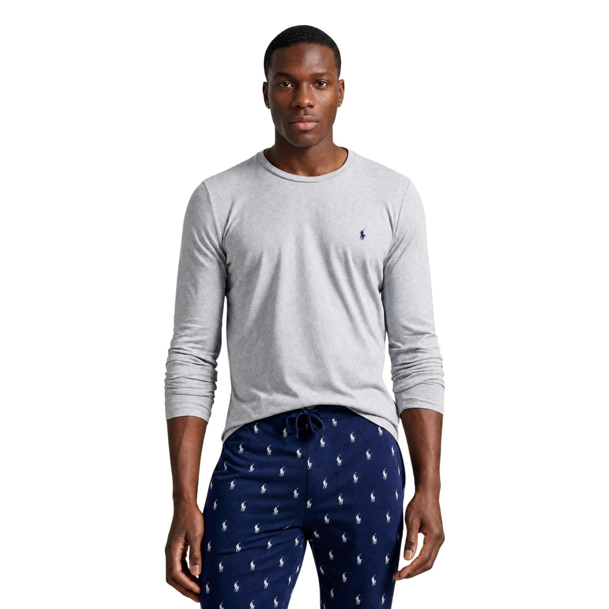 Polo Ralph Lauren — Haut homewear gris manches longues homme
