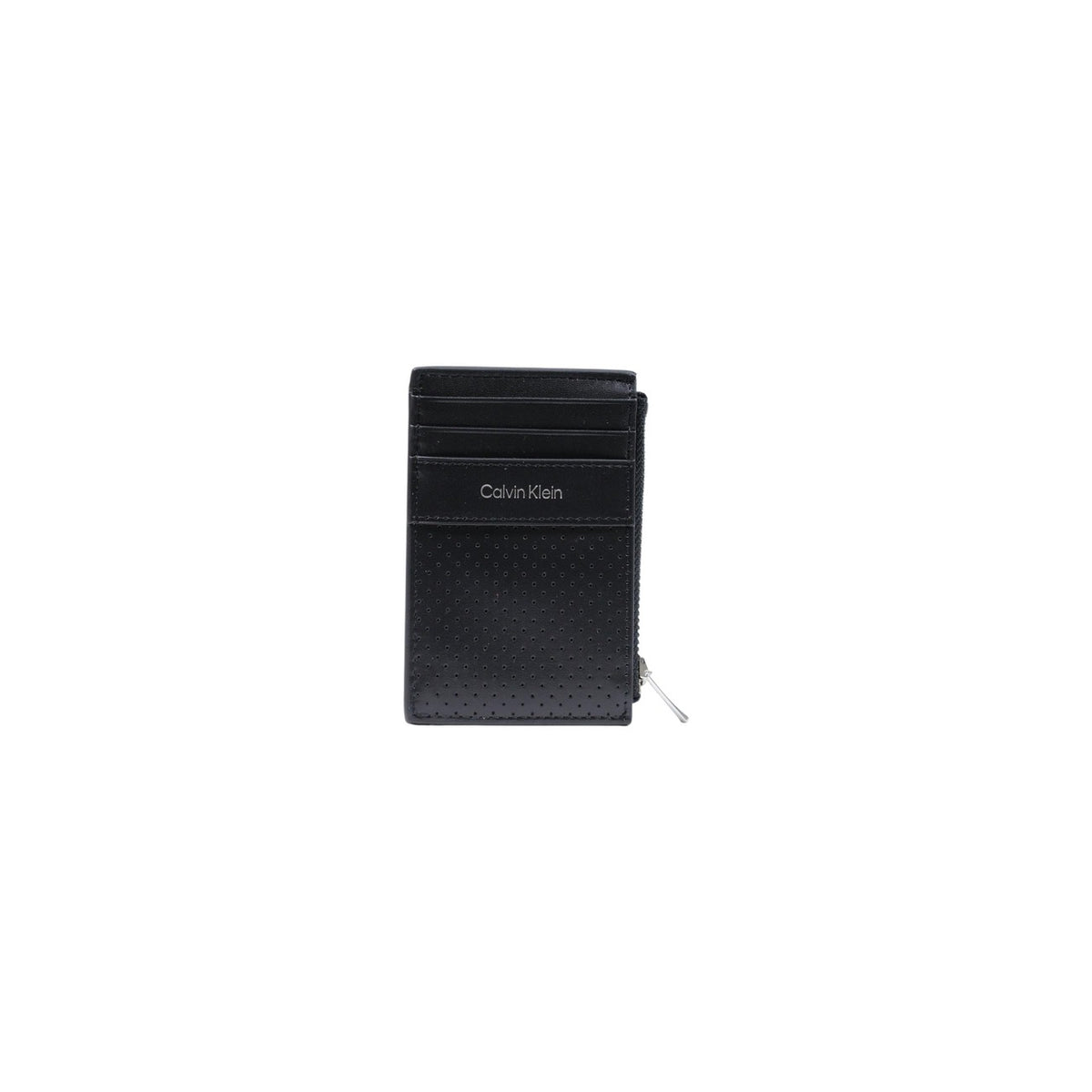 Calvin Klein — Geldbörse schwarz Art.-Nr. PERFORATED N/S ZIP CARDHOLDER für Herren