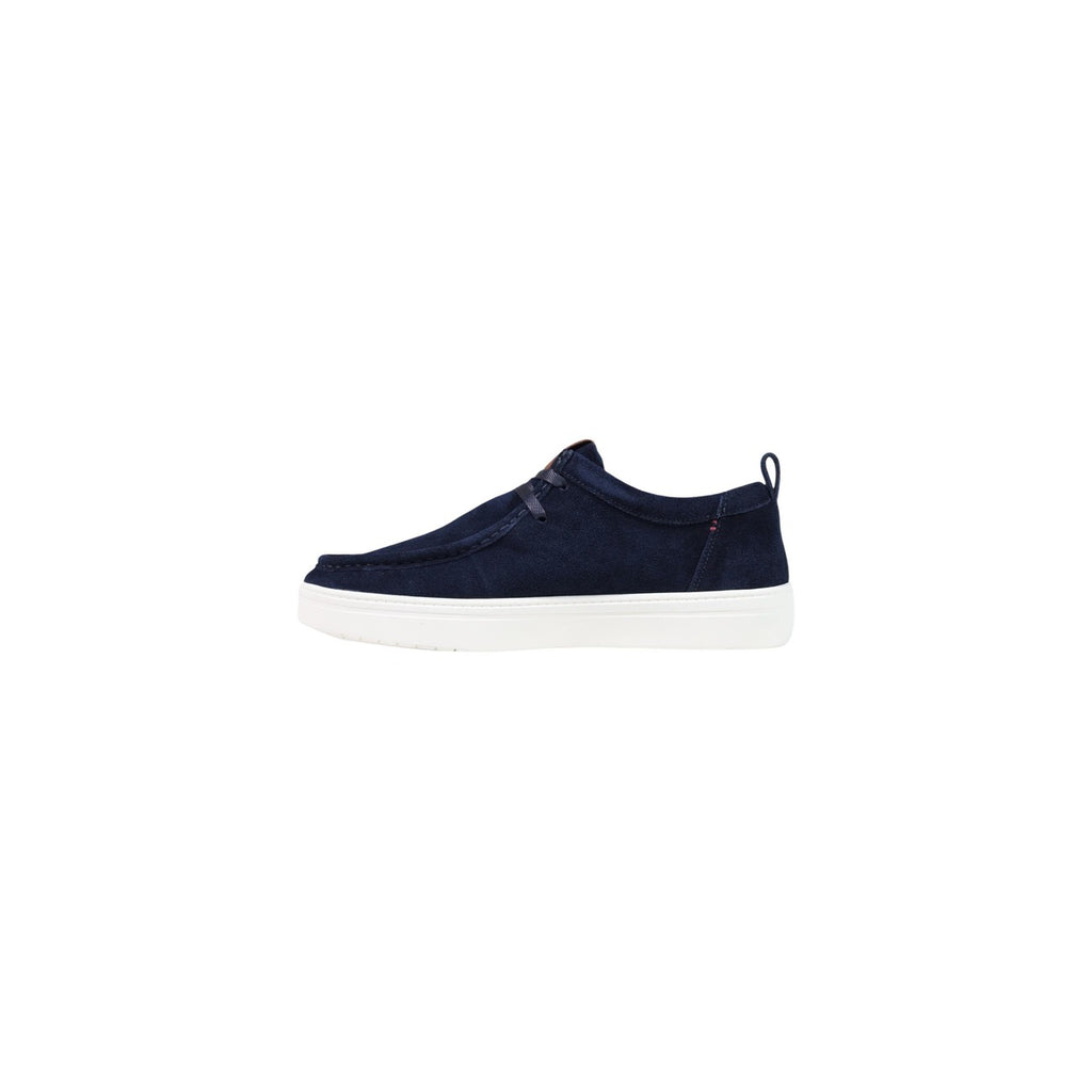 Tommy Hilfiger — Blauwe leren mocassins voor heren — afbeelding 4