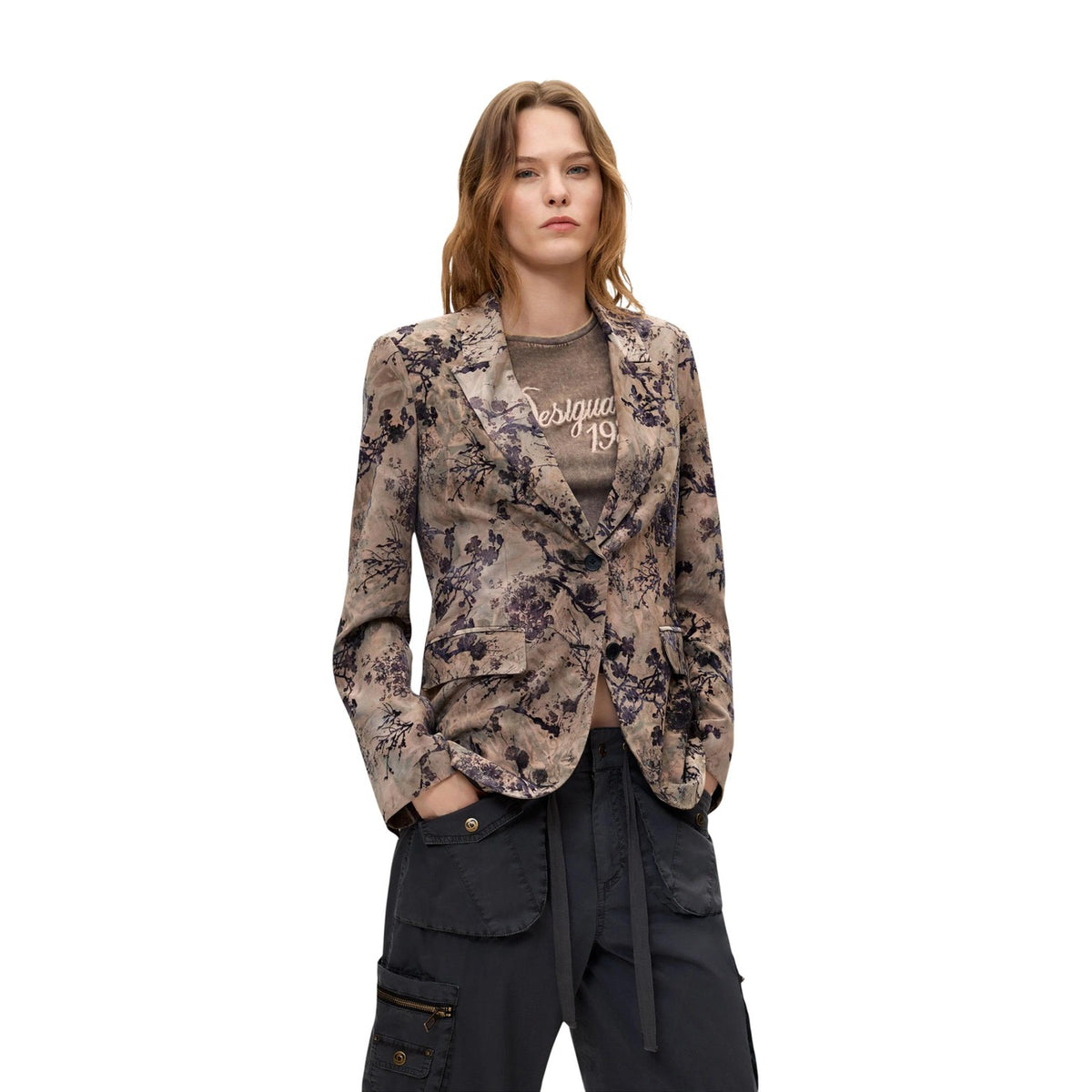 Desigual — Beige damesjas Cherrie