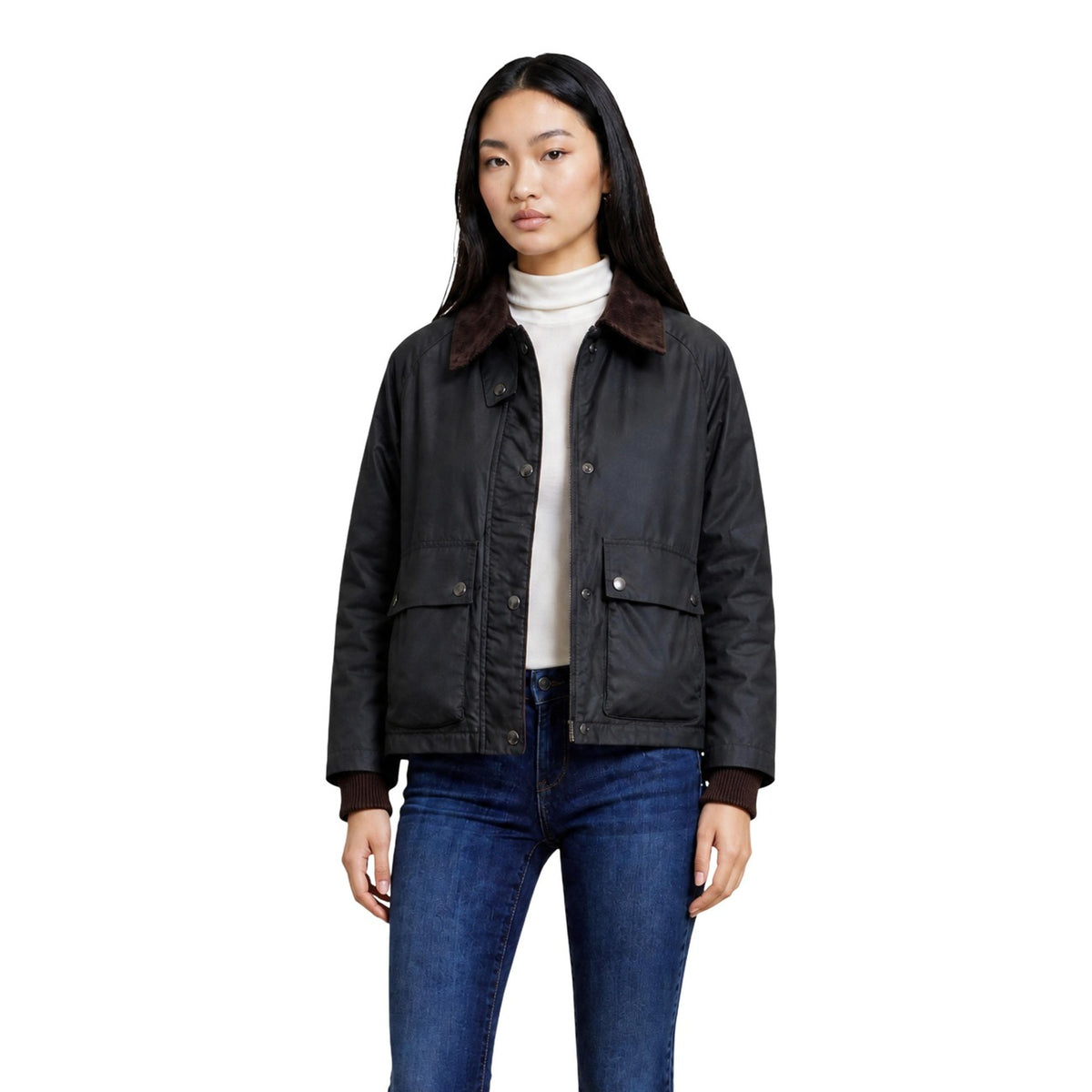 Choral — Women’s green zipped blazer — view 2