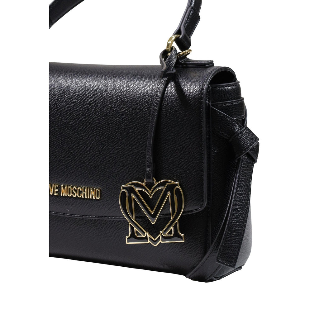 Love Moschino — Women's black shoulder bag 27 × 22 × 10 cm — view 4
