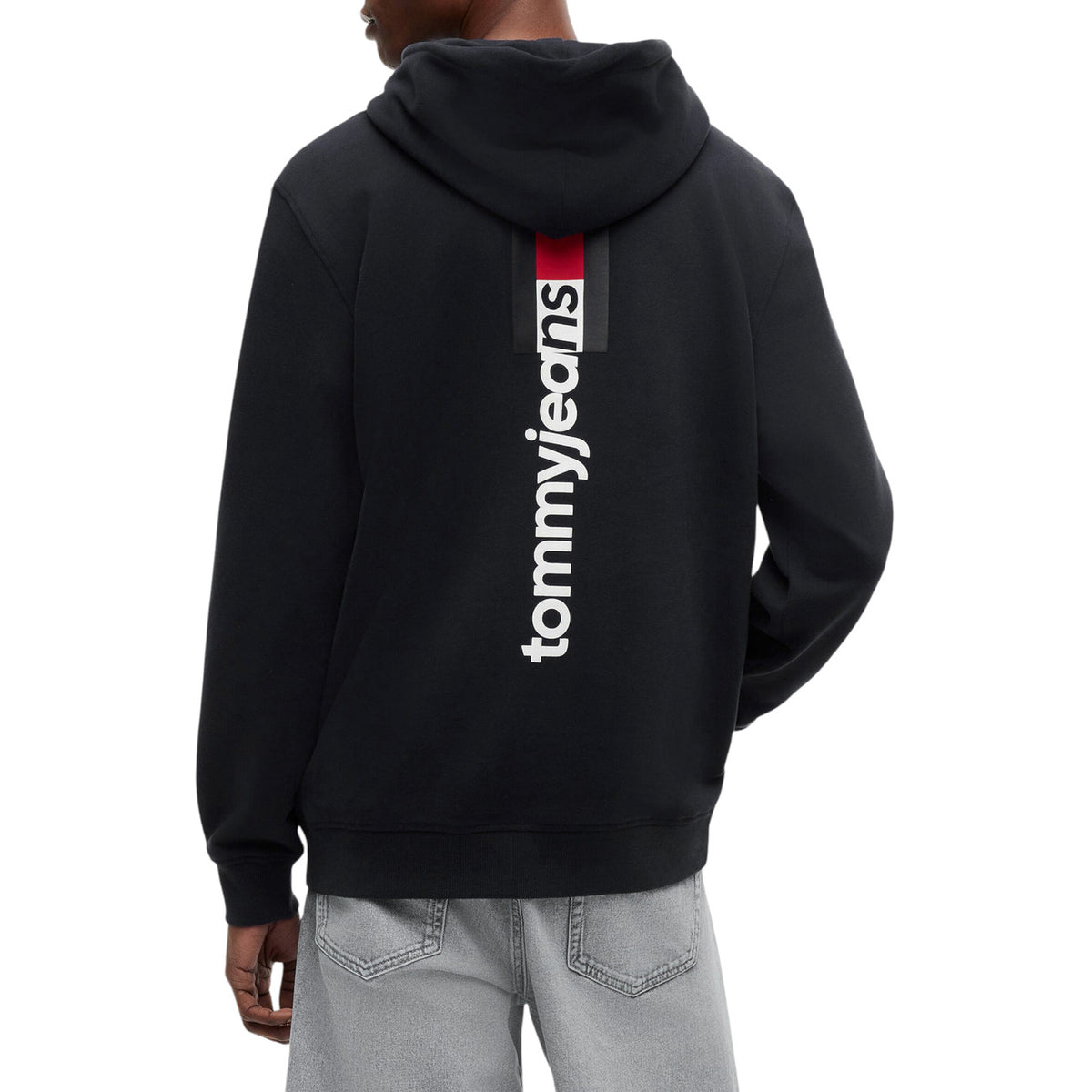 Tommy Jeans — Zwarte sweater van biologisch katoen voor heren — afbeelding 4