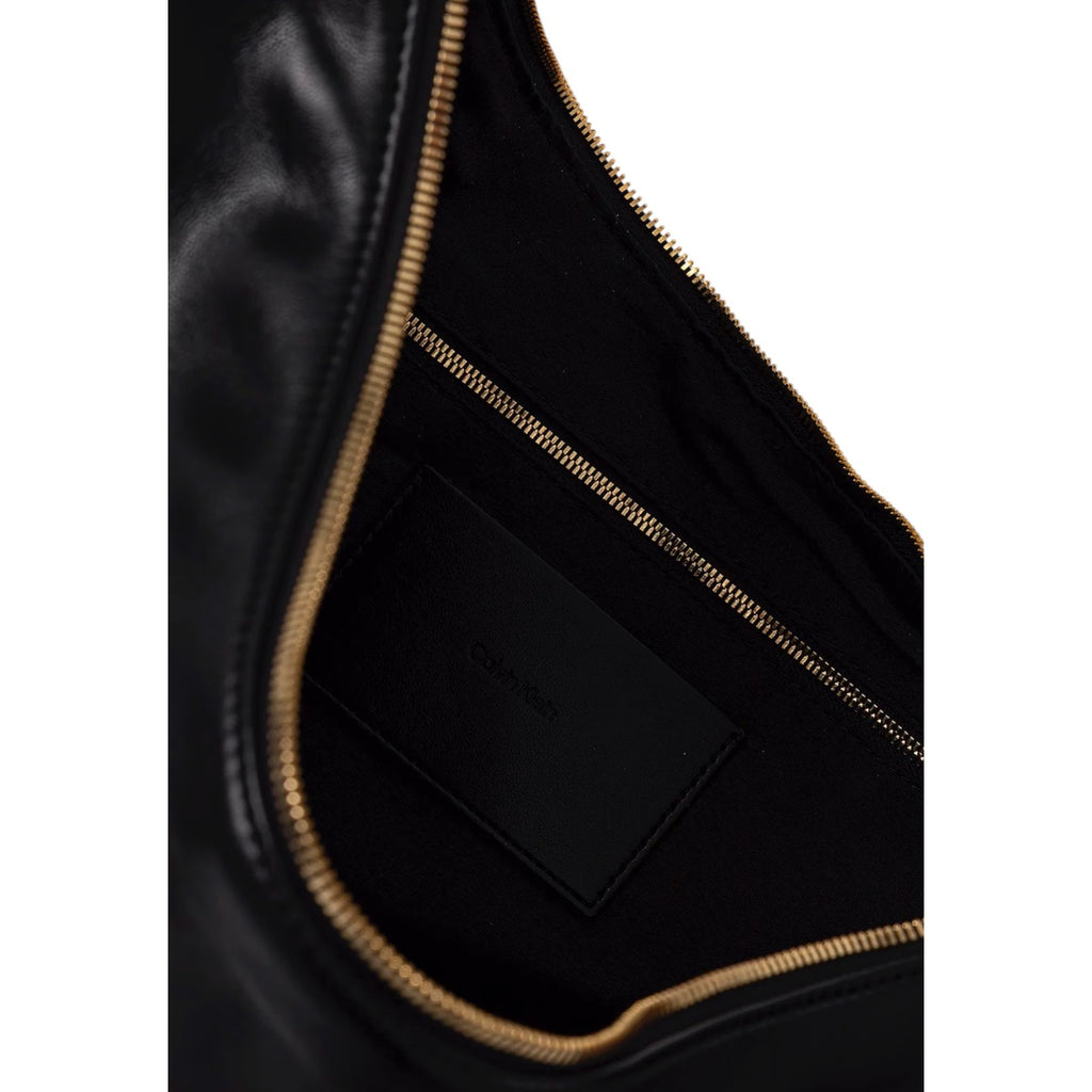 Calvin Klein — Women’s black Pinched Soft Crescent bag — view 5