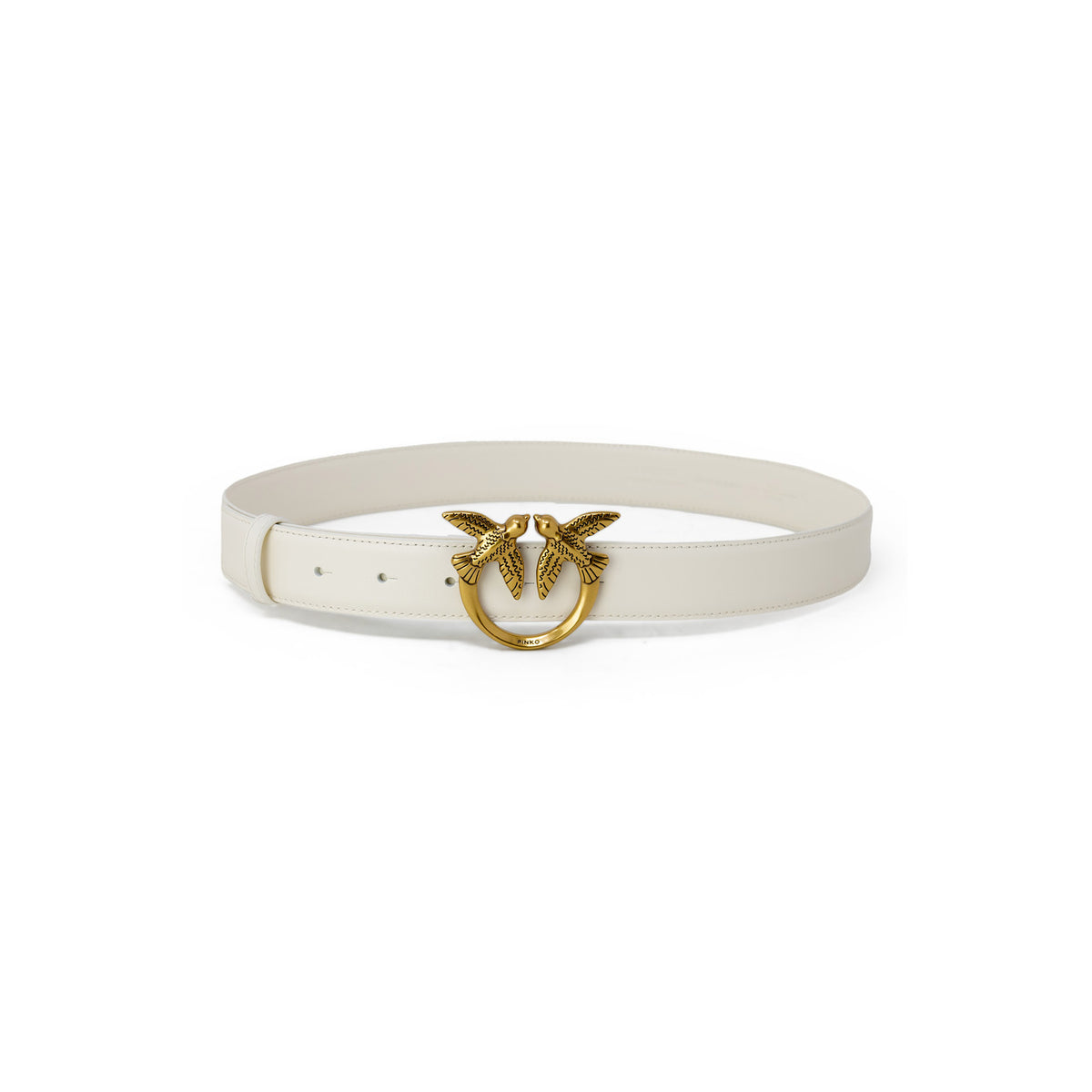 Pinko — Ceinture Alta Love Birds In Pelle en cuir femme — vue 7