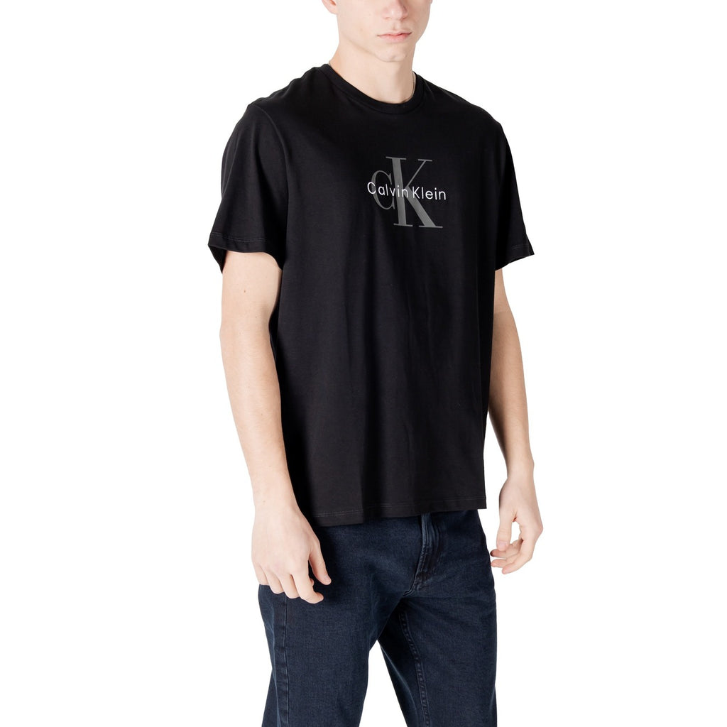 Calvin Klein Jeans – Herren-T-Shirt LV04RB862 schwarz — Ansicht 3