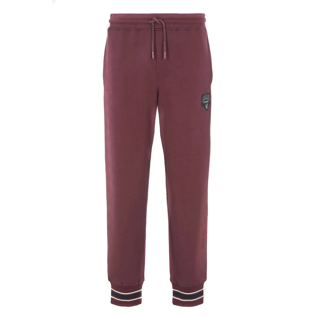 Armani Exchange — Pantalon en coton bordeaux homme