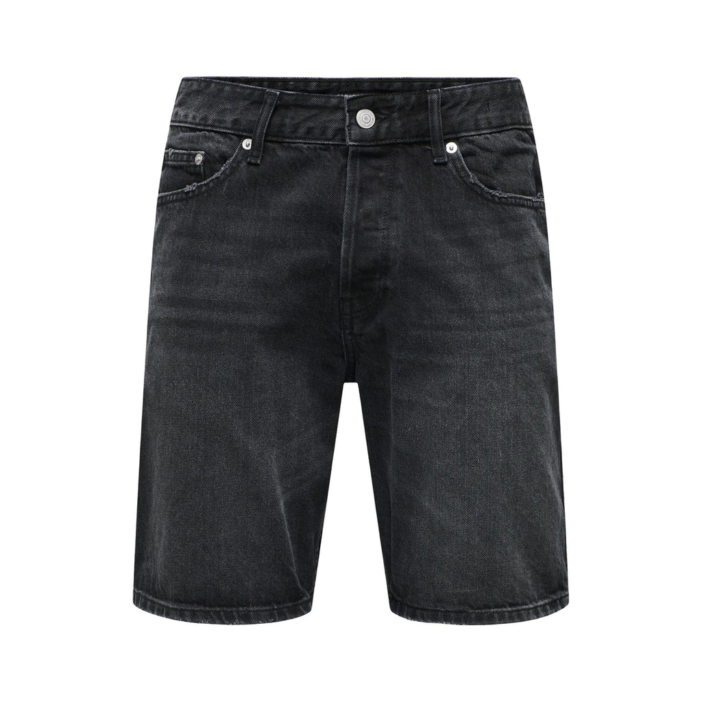 Only & Sons — Short Edge noir homme — vue 2