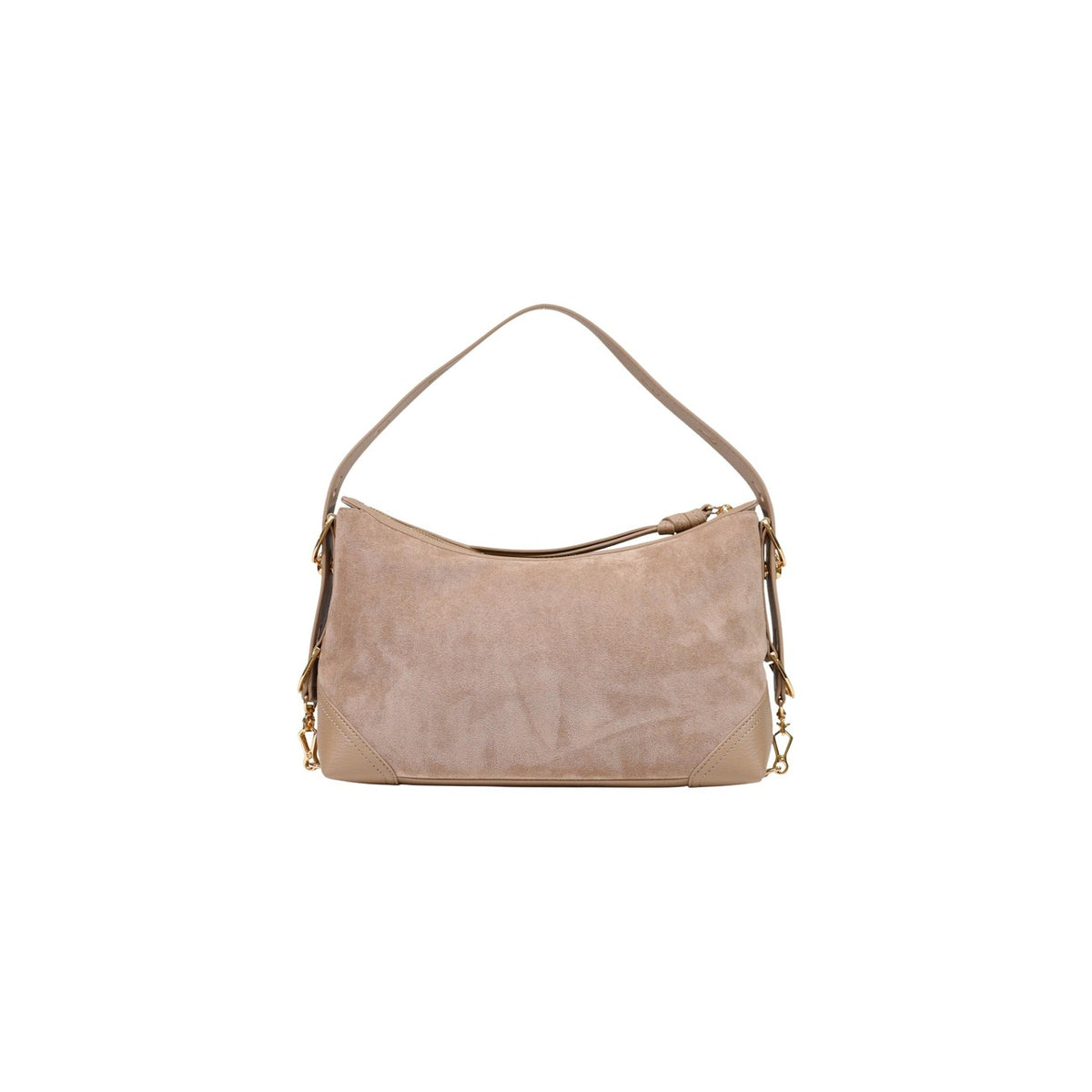 Love Moschino — Beigefarbene Handtasche 9 × 18 × 9 cm Damen — Ansicht 3