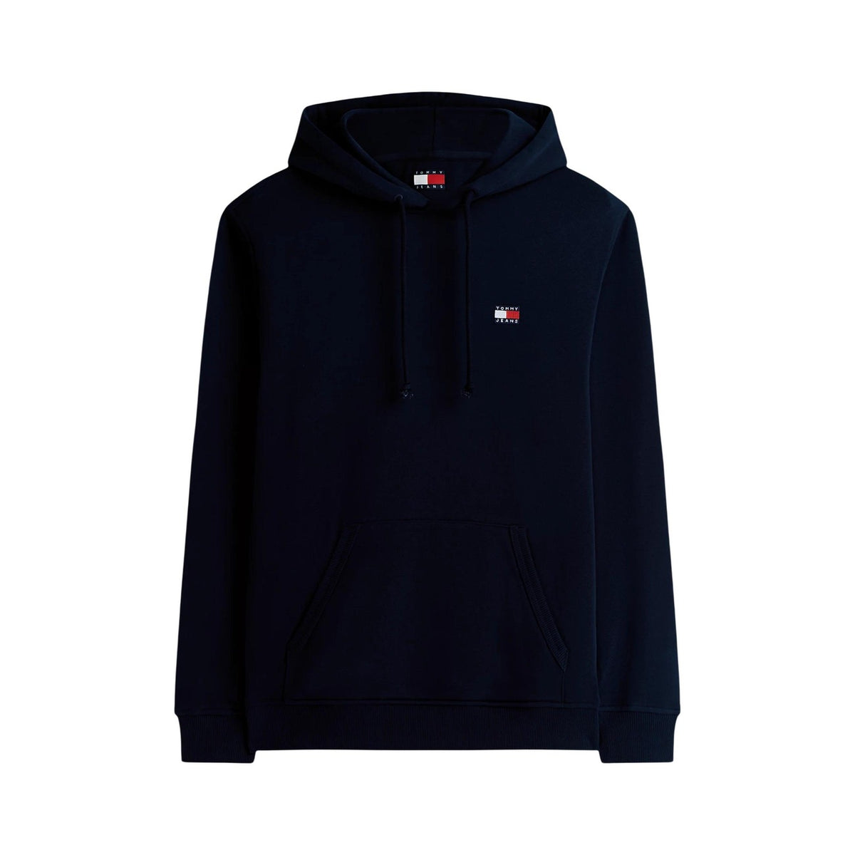 Tommy Jeans — Men's blue hoodie with kangaroo pocket — view 4