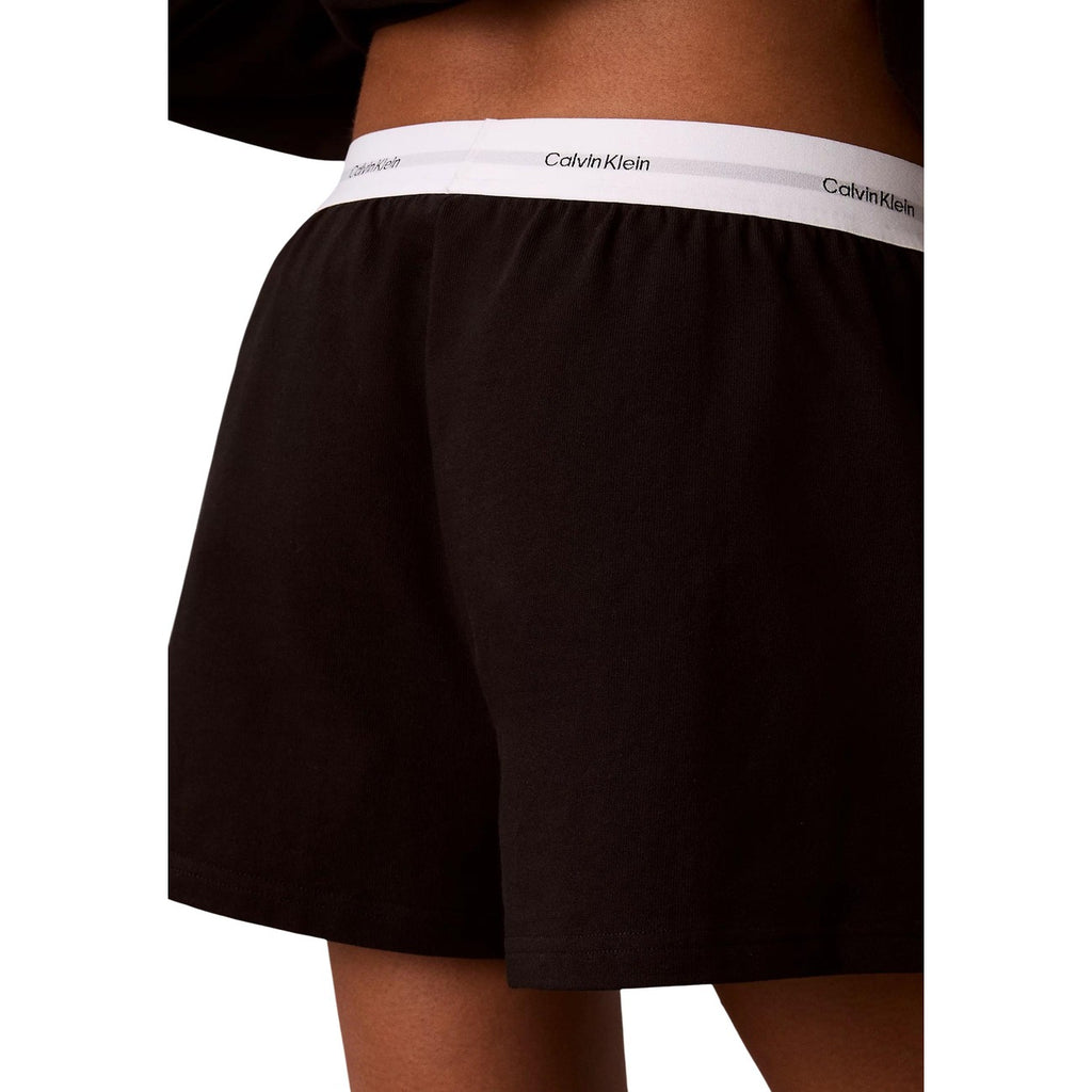 Calvin Klein Underwear — Short de pyjama logo noir femme — vue 2