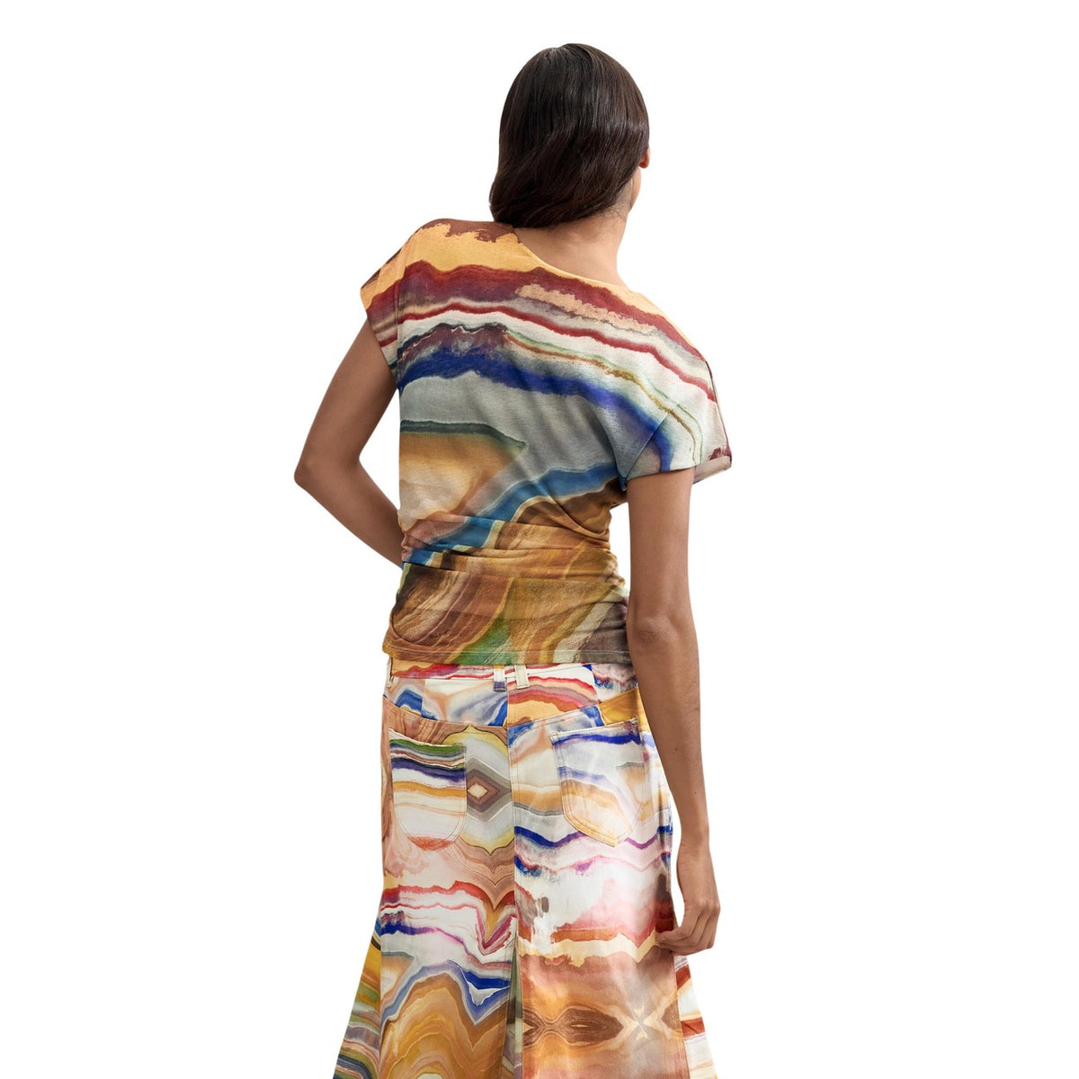 Desigual — T-shirt Reikiavik beige dames — afbeelding 4