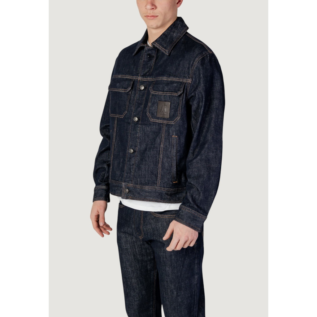 Armani Exchange — Veste stretch XM000343 bleue homme — vue 5