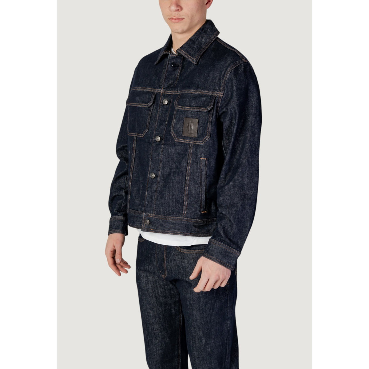 Armani Exchange — Veste stretch XM000343 bleue homme — vue 5