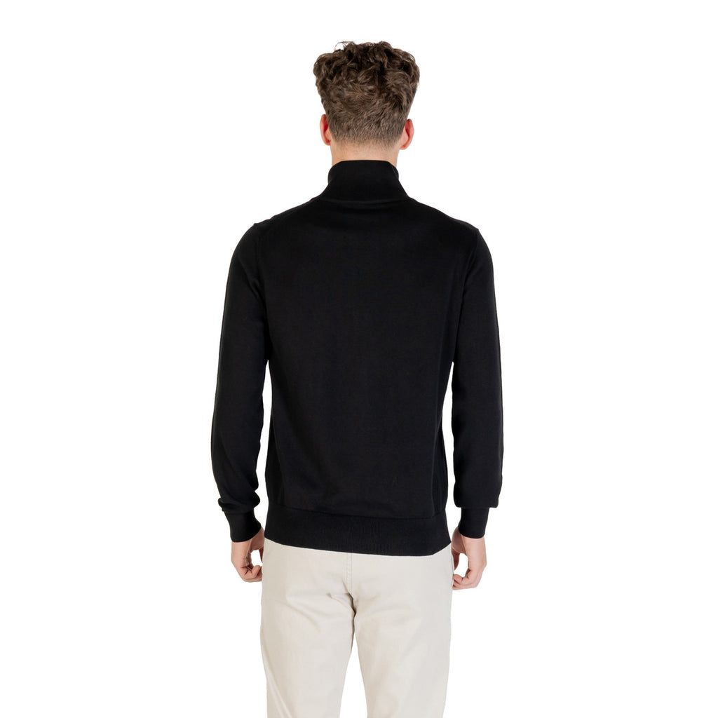 BOSS — Men’s black Kanozip_S zipped knitted jacket — view 2