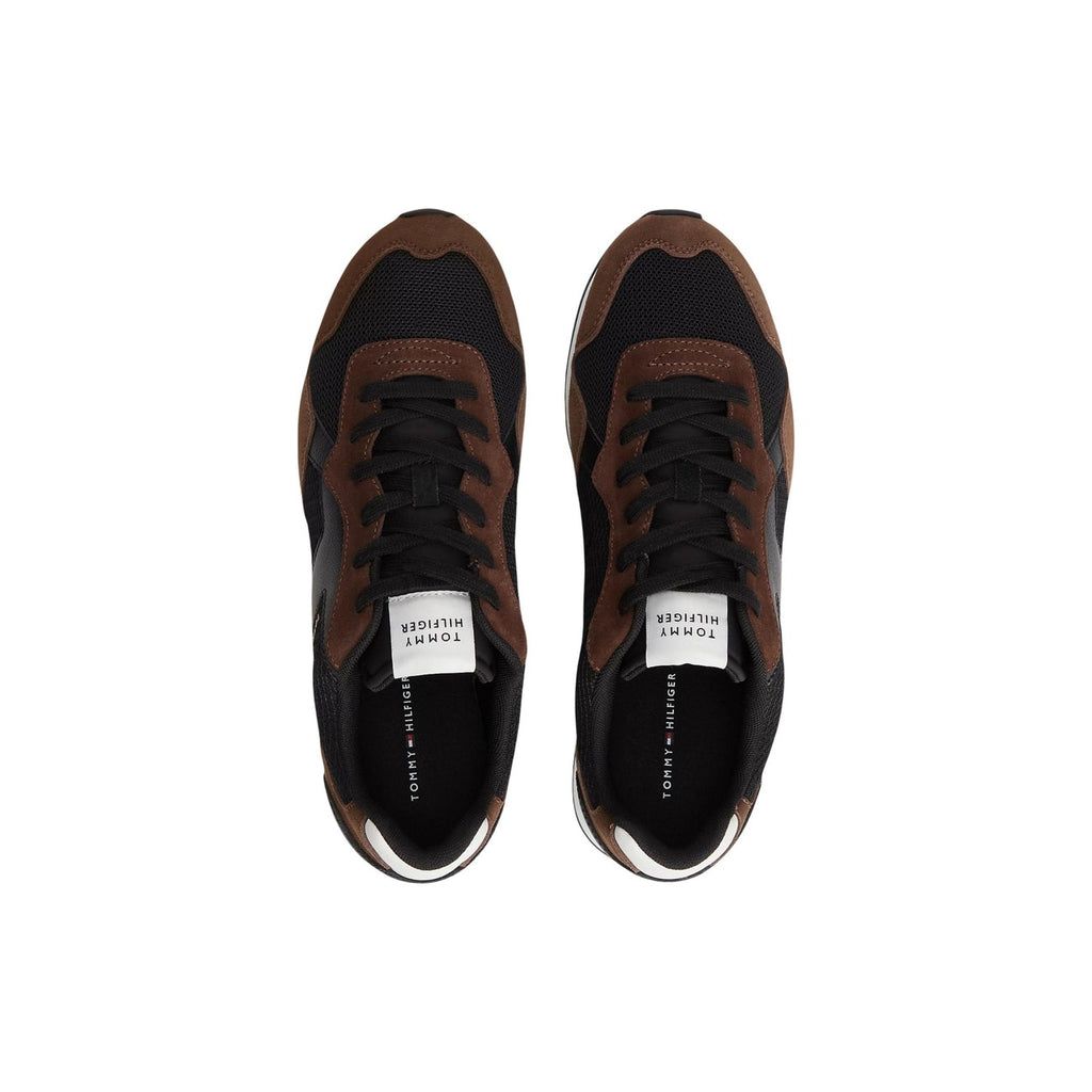 Tommy Hilfiger — Baskets marron homme — vue 3