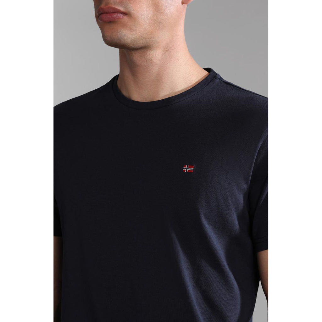 Napapijri — T-shirt WH7_10484700582_BLU_MARINE bleu homme — vue 3