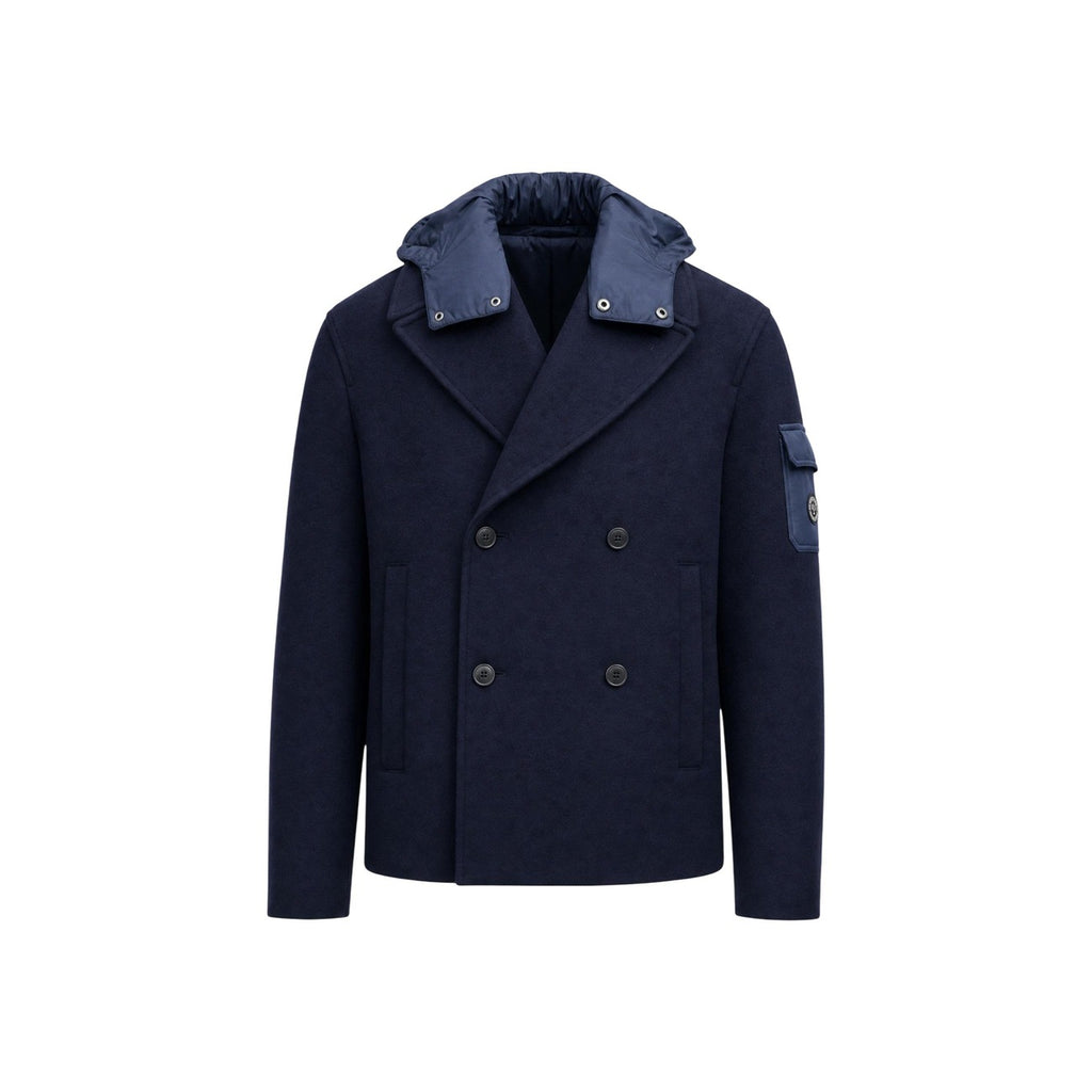 Armani Exchange — Men’s blue wool blend jacket — view 2