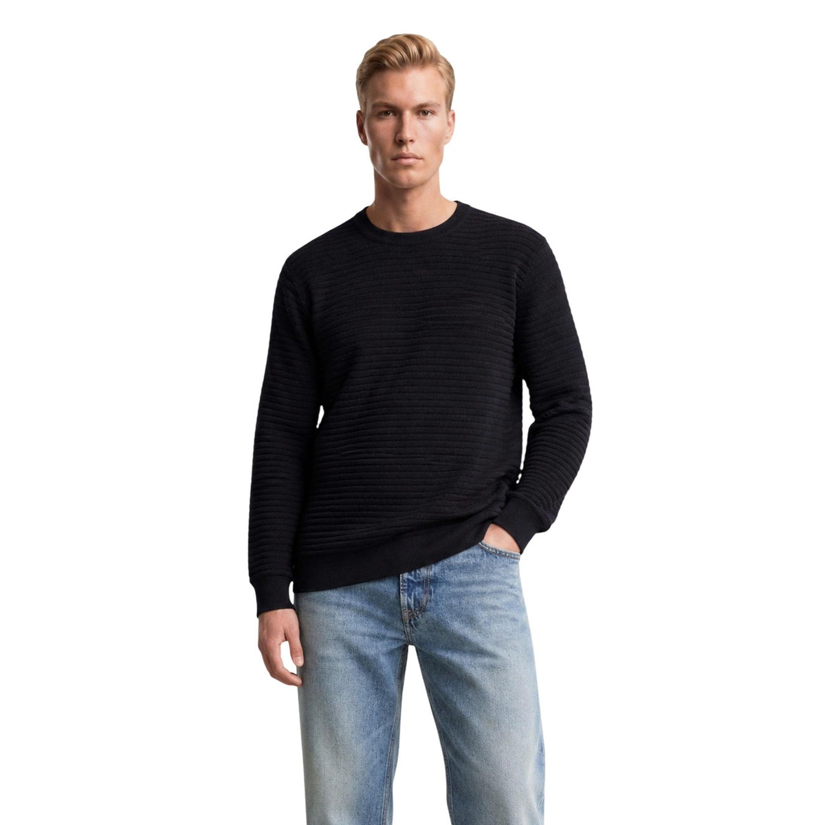 Guess — Herren-Pullover Merton Stitched S — Ansicht 6