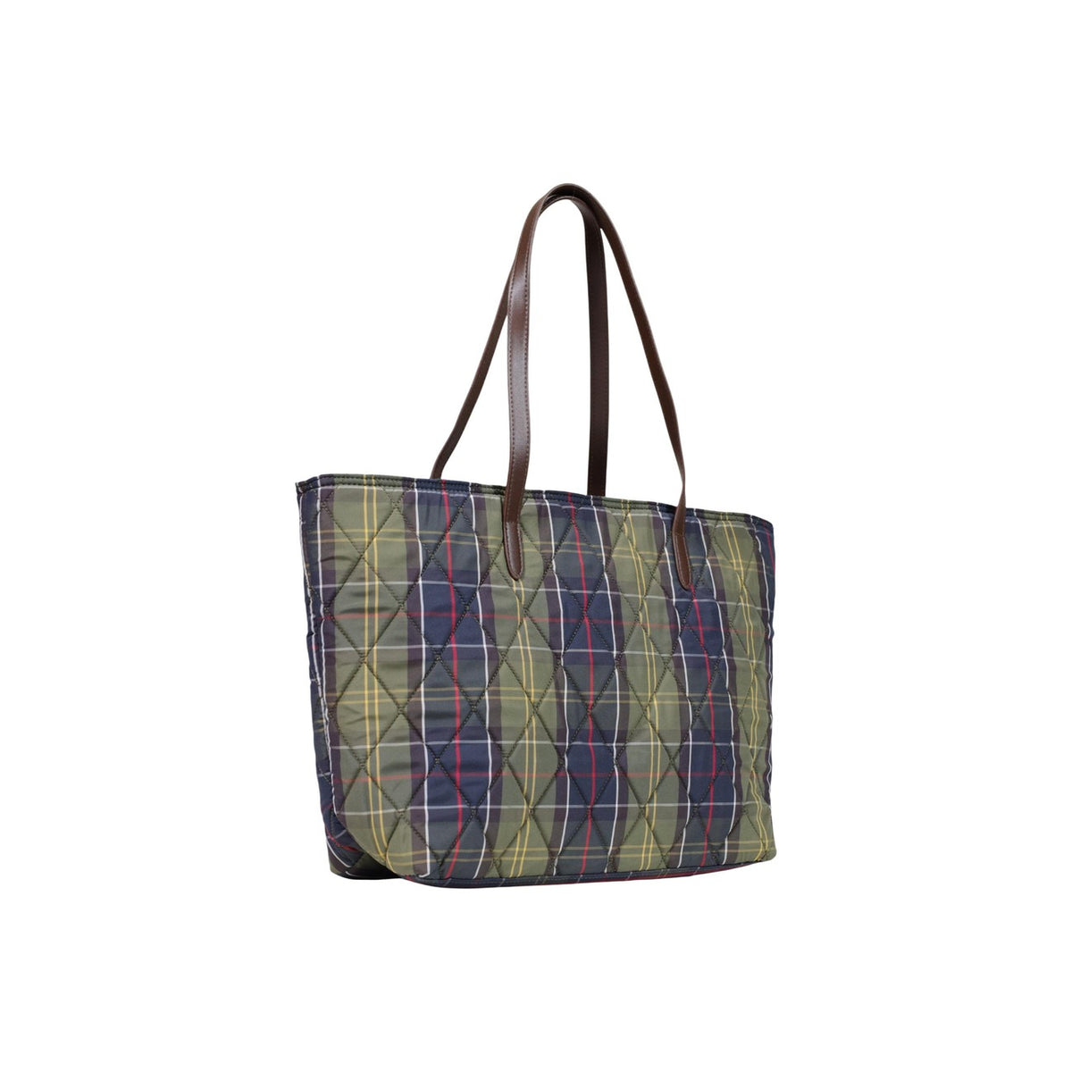 Barbour — Wetherham Quilted Tartan damescabas — afbeelding 5