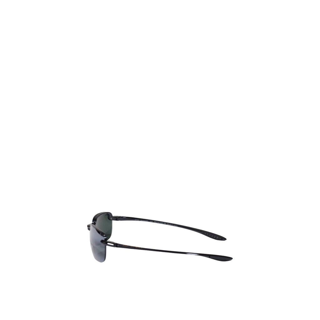 Maui Jim — Lunettes de soleil Sandy Beach rectangulaires noir unisexe — vue 4