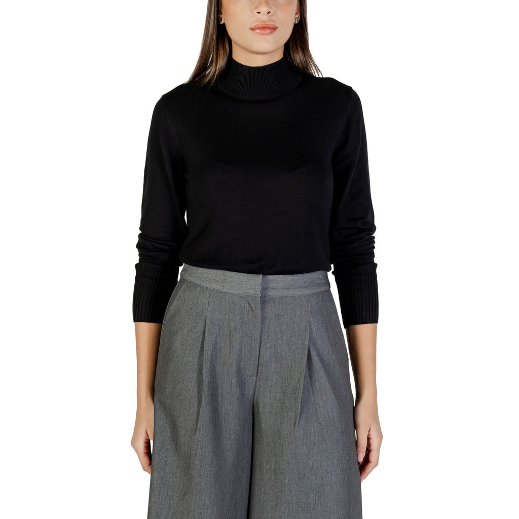 Ichi — Damen-Stehkragenpullover 20124519 schwarz — Ansicht 5